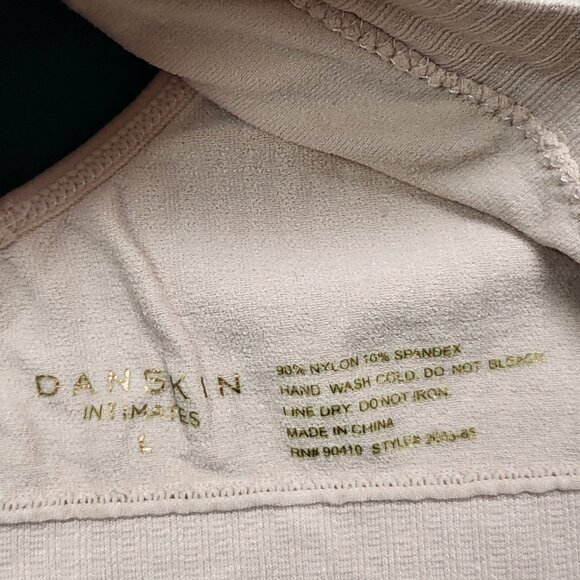 NWOT Set of three Danskin brand bralettes in cream, tan, and stone EUC size L - Picture 15 of 16